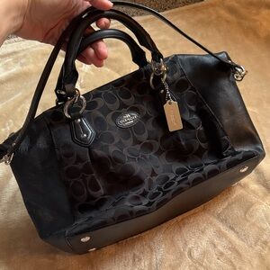 Coach Black Signature Satchel